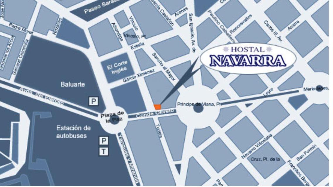 Hostal Navarra Pamplona Bagian luar foto